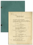 Moe Howards 26pp. Script for The Three Stooges 1936 Film Ants in the Pantry -- Very Good Condition 